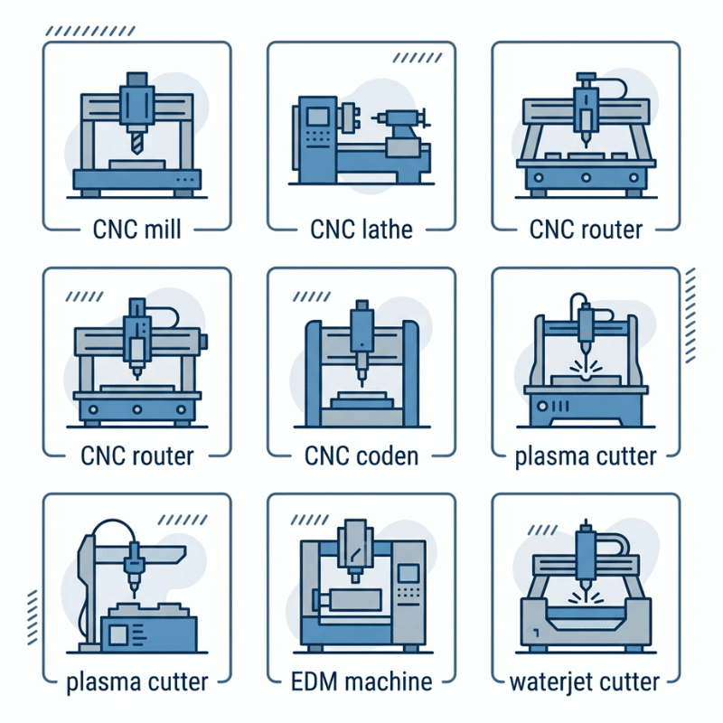 6 Types of CNC Machines 6 Types of CNC Machines