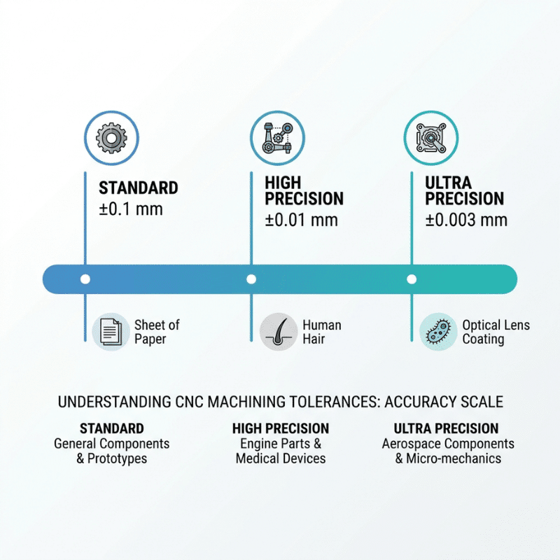 cnc tolerance scale infographic cnc tolerance scale infographic
