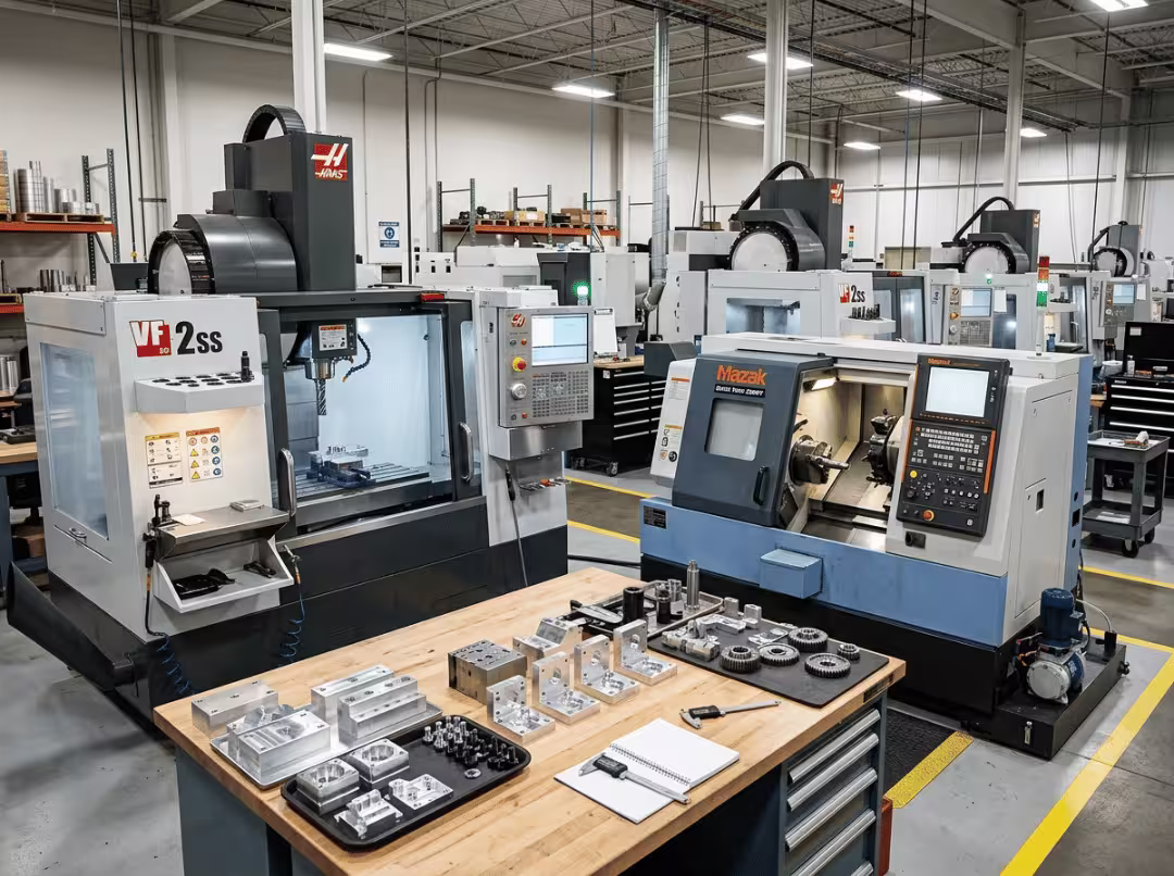 CNC machining workshop