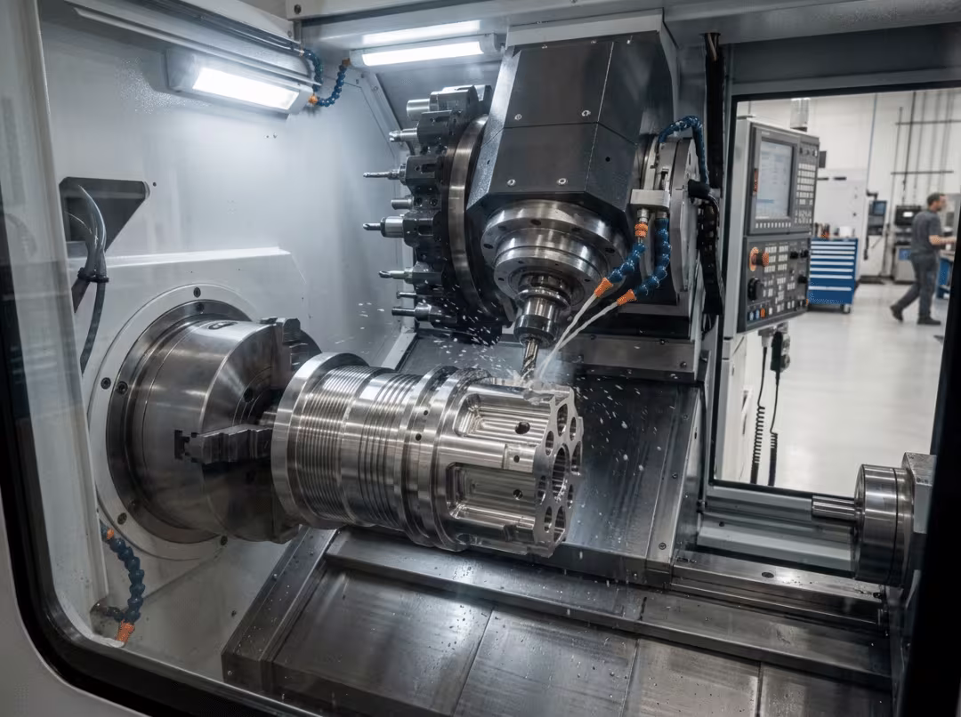 Turn mill machining center Turn mill machining center