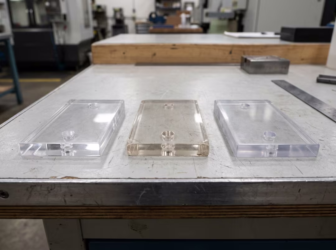 Acrylic polycarbonate and PETG samples Acrylic polycarbonate and PETG samples
