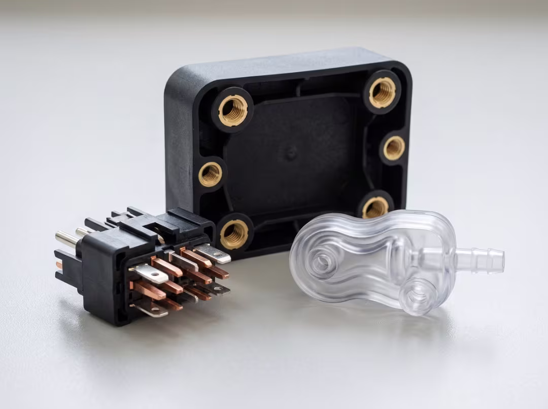 Examples of parts made with insert molding Examples of parts made with insert molding