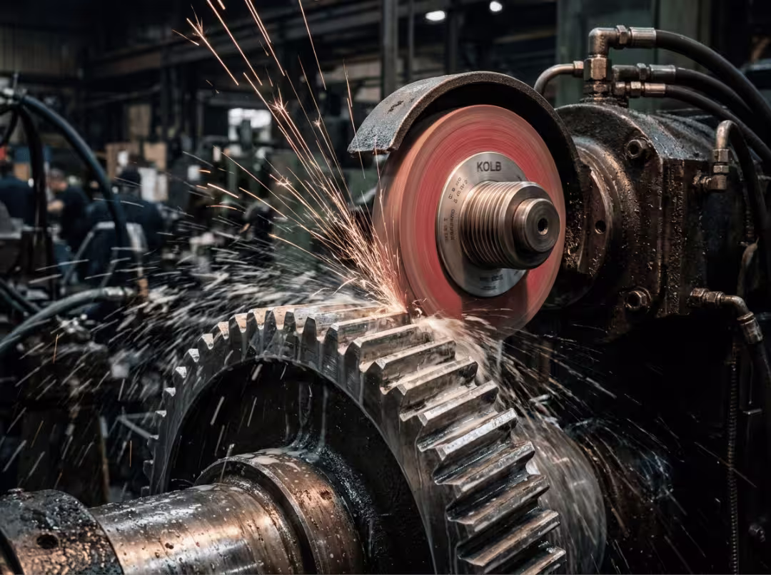 Grinding wheel finishing hardened gear teeth Grinding wheel finishing hardened gear teeth