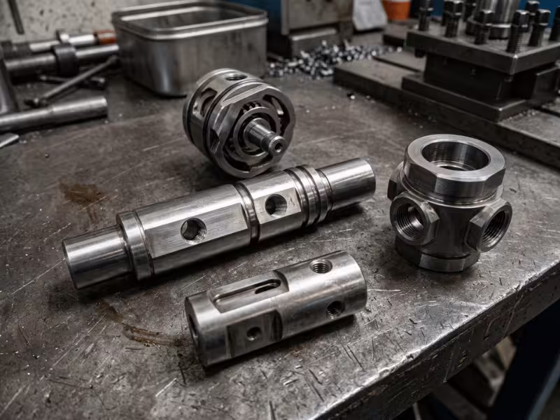 Machined parts well suited for mill turn machining Machined parts well suited for mill turn machining