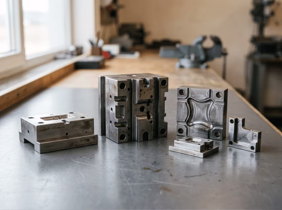 Machined tool steel mold inserts Machined tool steel mold inserts